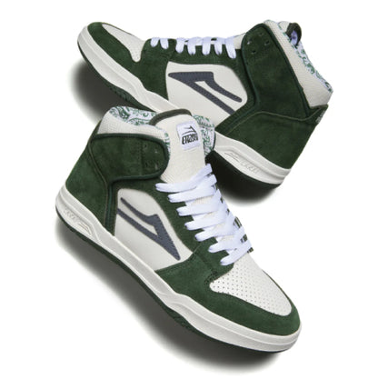 Lakai X Erased Telford Skateboarding Shoe - Green/Cream