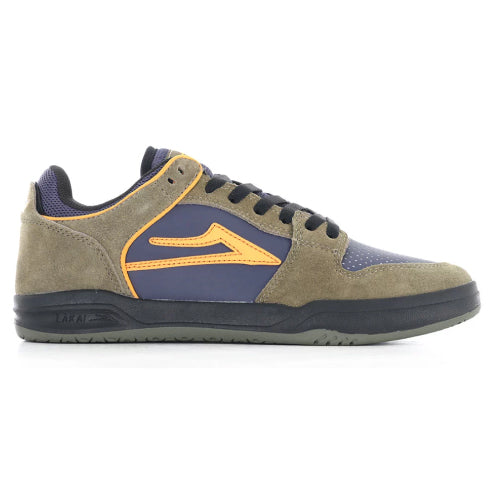 Lakai Telford Low Skate Shoe - Ivy Graystone Orange outside