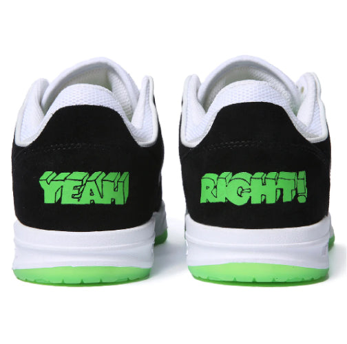 Lakai Telford Low SMU Suede Skateboarding Shoe - Black/White/Green