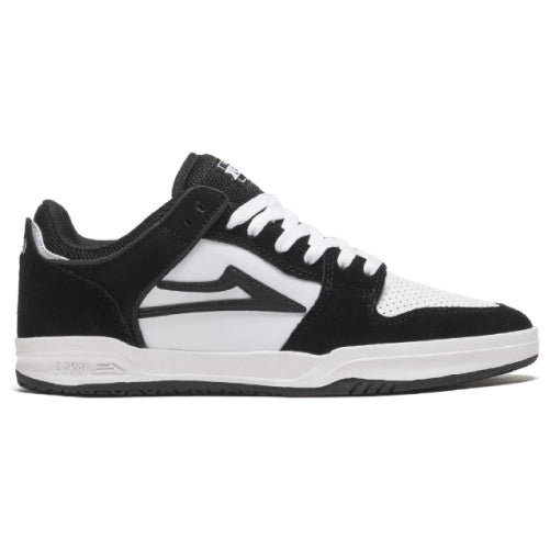 Lakai Telford Low Skateboarding Shoe - White/Black