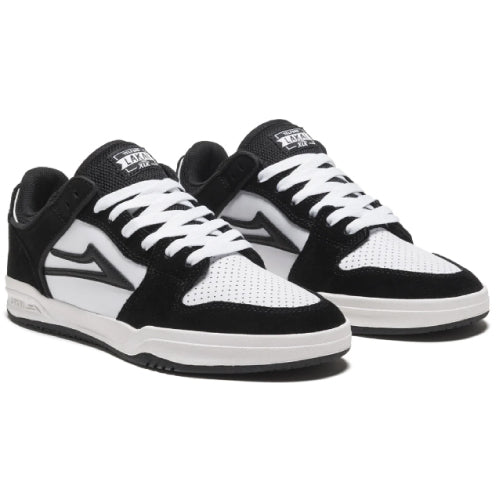 Lakai Telford Low Skateboarding Shoe - White/Black