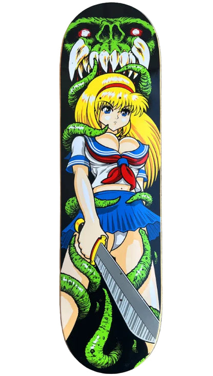 Hook-Ups Tentacle School Girl Skateboard Deck 8.5" full