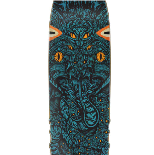 Creature Hitz Cobra Shaped Skateboard Deck 9" graphic