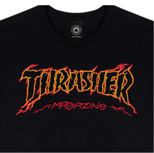 Thrasher Cracked by Exteenager Tee - Black graphic