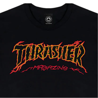 Thrasher Cracked by Exteenager Tee - Black graphic
