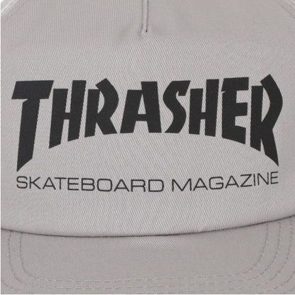 Thrasher Skate Mag Snapback Hat - Grey/Black graphic