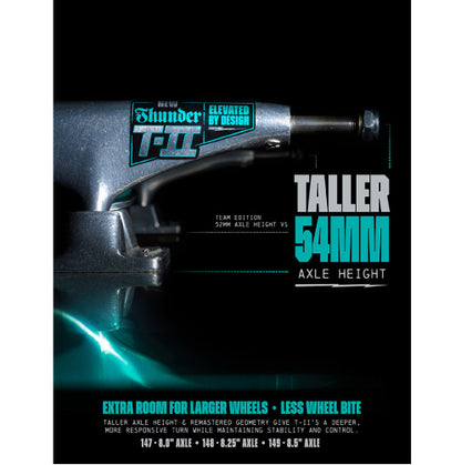 Thunder T-II Polished Trucks (Set of 2) taller