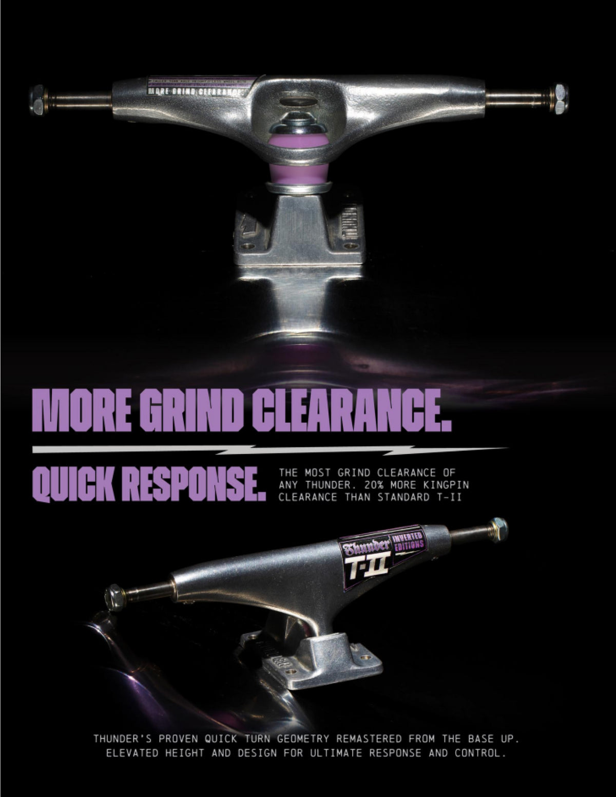 Thunder T-II Inverted Edition Trucks (Set of 2) specs