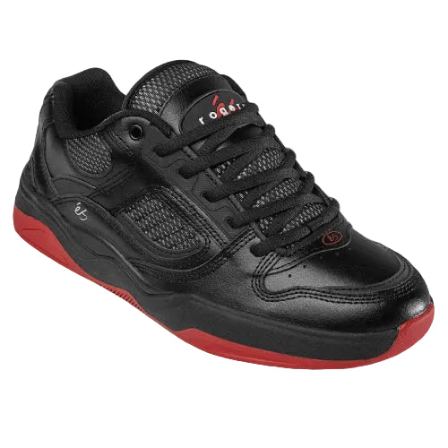 eS TJ Rogers Skate Shoe - Black/Red profile
