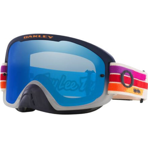 Oakley O-Frame 2.0 PRO MX Troy Lee Designs Goggles Vanilla Sunrise Strap with Black Ice Iridium Lenses