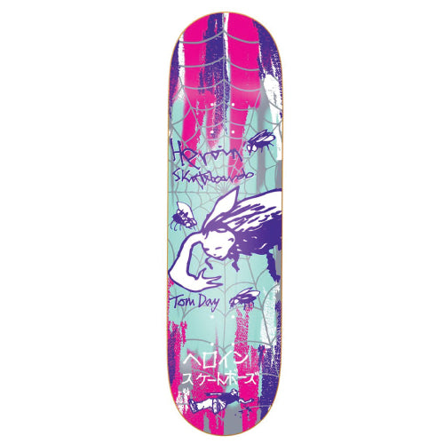 Heroin Tom Day Flies Symmetrical Skateboard Deck 8.5"