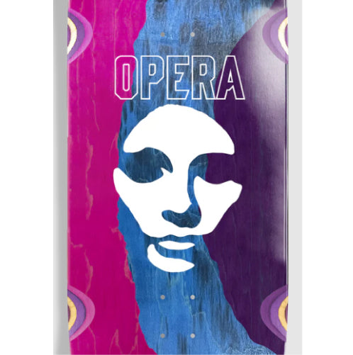 Opera Triple Torn Big Mask EX7 Skateboard Deck 12" graphic