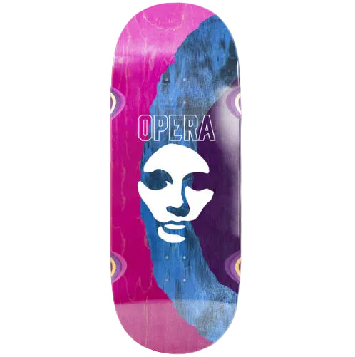 Opera Triple Torn Big Mask EX7 Skateboard Deck 12" full 