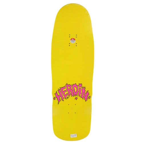 Heroin Dead Dave Trainlines Skateboard Deck 10.125" top