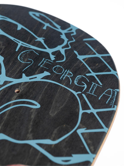 Santa Cruz Winkowski Tribute Shaped Skateboard Deck 10.34" detail