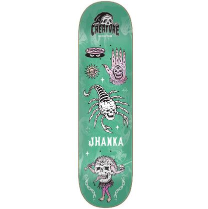 Creature X Sketchy Tank Jhanka Gonzalez Trippy Tanks VX Skateboard Deck 8.25"