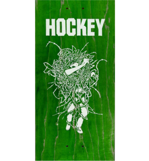 Hockey Todd Tumbleweed Skateboard Deck green veneer close