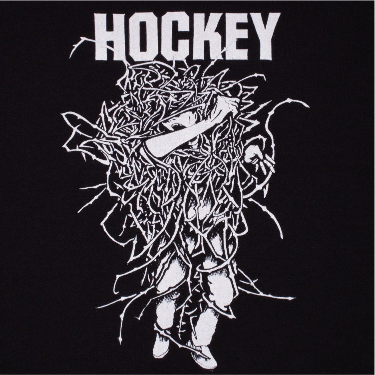 Hockey Tumbleweed Hoodie - Black graphic