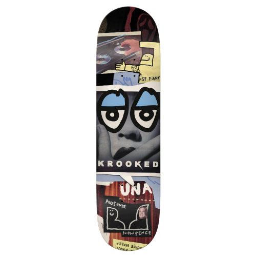 Krooked Una Nonsence Skateboard Deck 8.28" full bottom