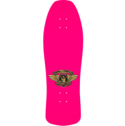 Powell Peralta Underhill Reissue Skateboard Deck Pink/Gold Foil 9.9" top