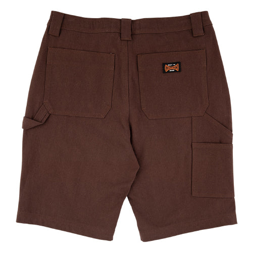 Independent Built to Grind Utility Shorts brown back
