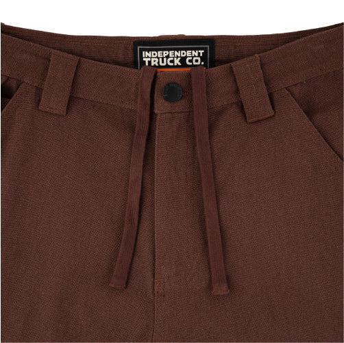 Independent Built to Grind Utility Shorts brown tie