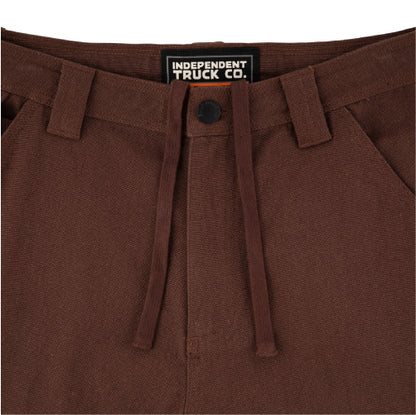 Independent Built to Grind Utility Shorts brown tie