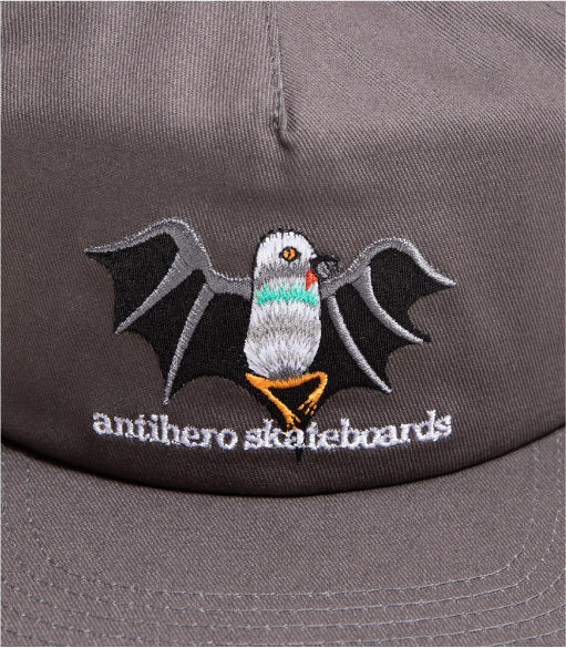 Antihero Vampigeon Snapback Hat - Charcoal graphic