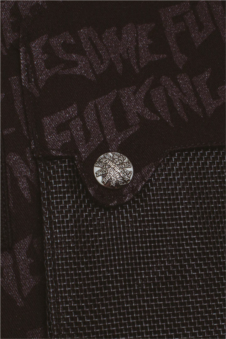 Fucking Awesome Mesh Tactical Vest snap buttons