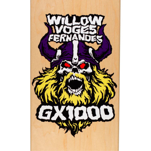 GX1000 Viking Willow Skateboard Deck 8.25" graphic