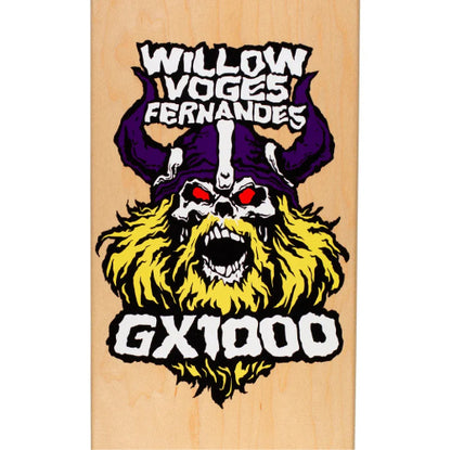 GX1000 Viking Willow Skateboard Deck 8.25" graphic