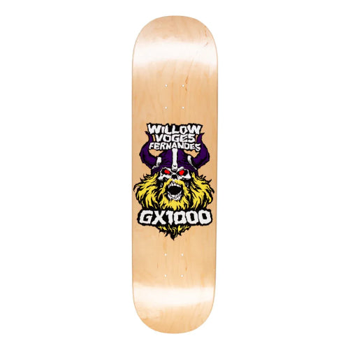 GX1000 Viking Willow Skateboard Deck 8.25" full bottom