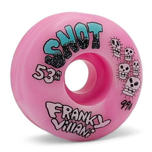 Snot Classic Franky Villani Skulls Pink/White Swirl Wheels 53MM 99A profile