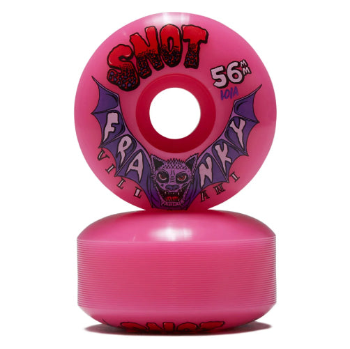 Snot Classic Franky Villani Wheels Neon Pink 56MM 101A ride patch