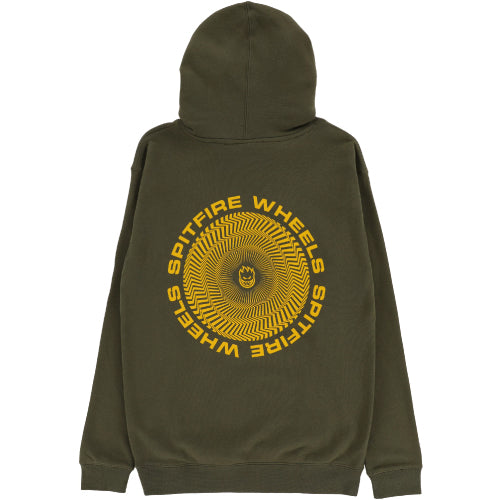 Spitfire Vortex Classic Hoodie - Army/Gold