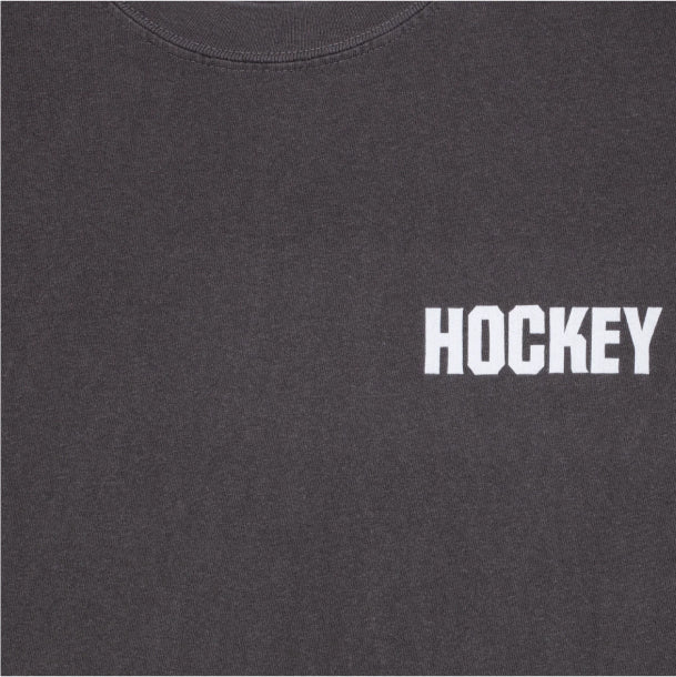 Hockey Waiting Tee - Pepper front close