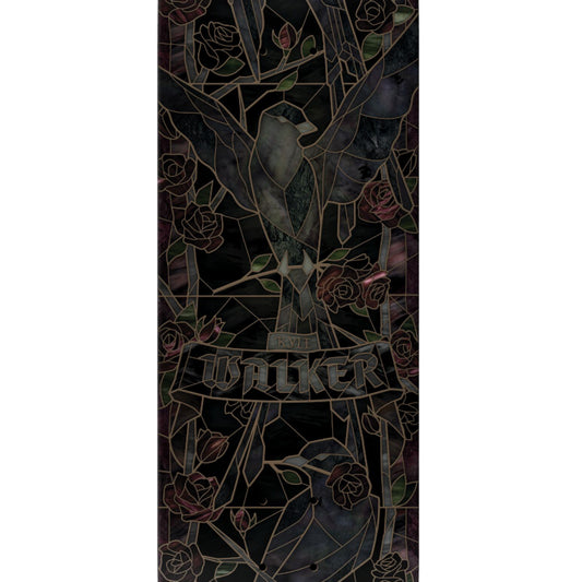 Real Walker Black Sunday Cathedral Skateboard Deck 8.38" graphic