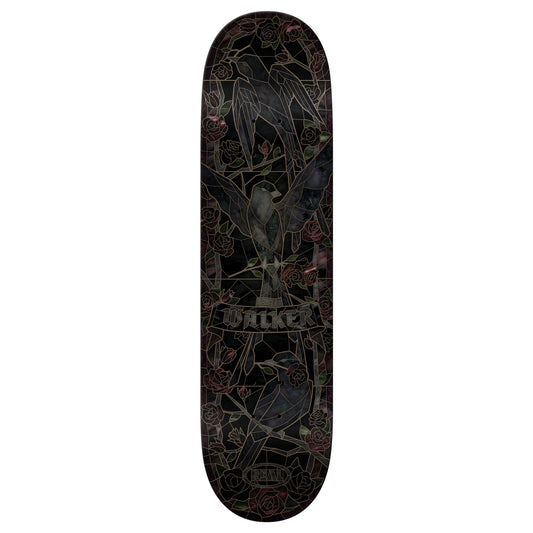 Real Walker Black Sunday Cathedral Skateboard Deck 8.38"