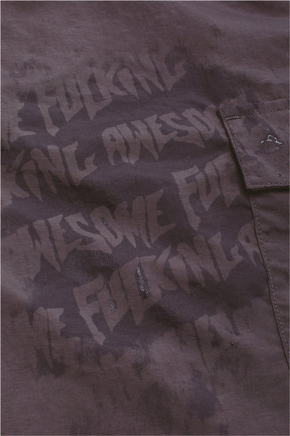 Fucking Awesome Hydrochromonic Cargo Water Short - Dark Grey hydro