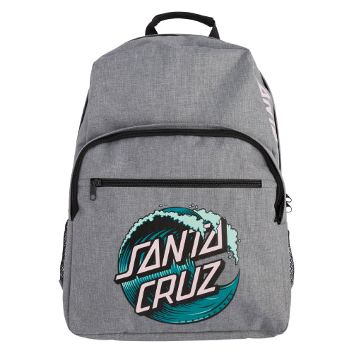 Santa Cruz Wave Dot Backpack Heather Grey Anchors Skateshop