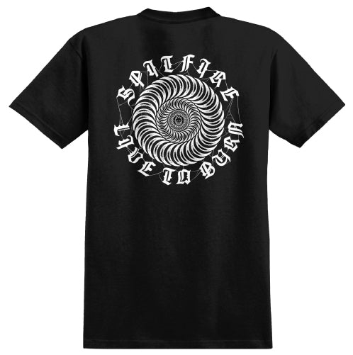 Spitfire Web Tee - Black back