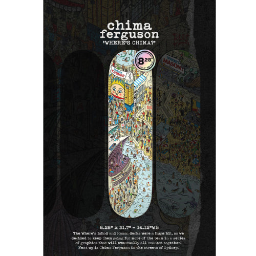 Real Where's Chima Skateboard Deck 8.28"