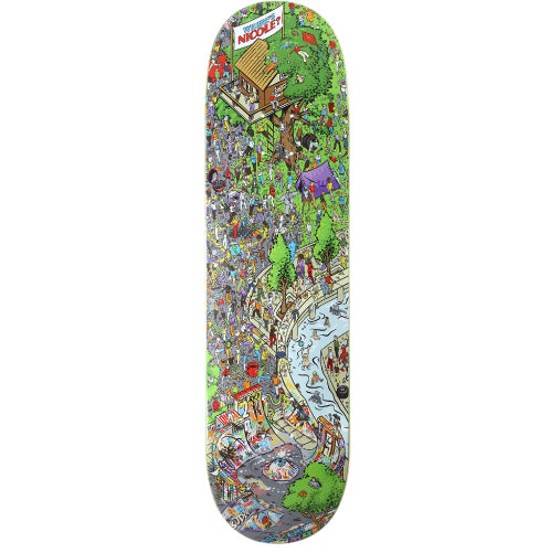 Real Where's Nicole True Fit Skateboard Deck 8.25"