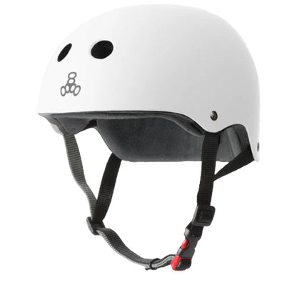 Triple Eight Certified Sweatsaver Helmet white matte profile