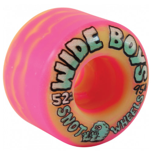 Snot Wide Boys Wheels Yellow/Pink Swirl 52MM 95A