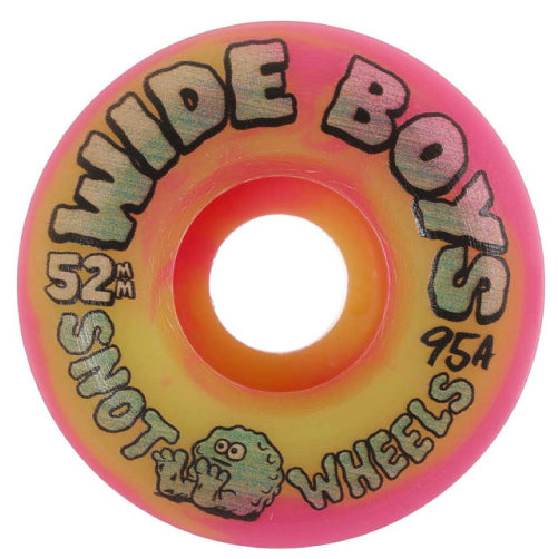 Snot Wide Boys Wheels Yellow/Pink Swirl 52MM 95A