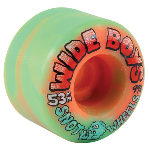 Snot Wide Boys Wheels Green/Orange Swirl 53MM 99A
