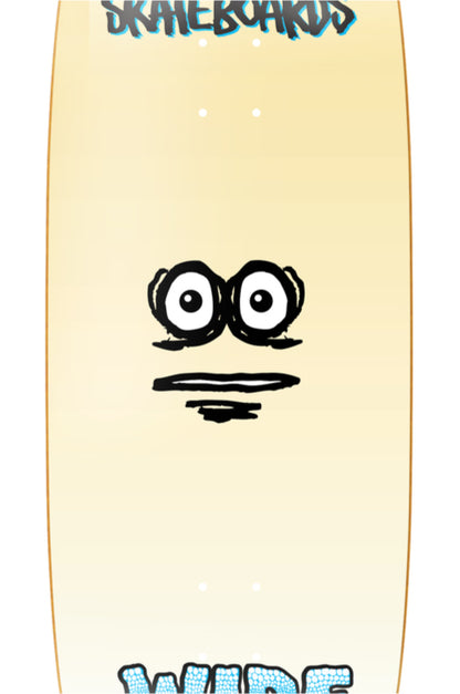 Heroin KO2 Wide Boy Face Skateboard Deck 10.75" graphic