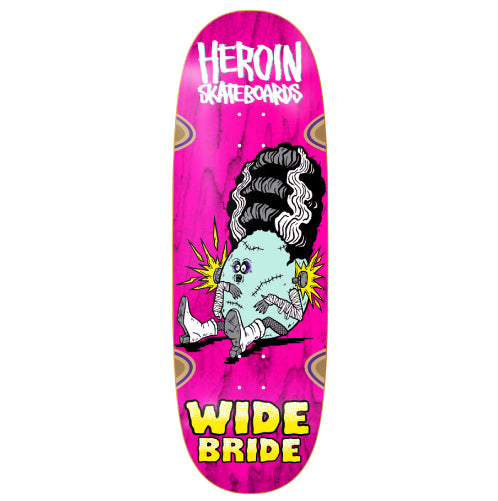 Heroin Wide Bride Skateboard Deck 10.4" full bottom