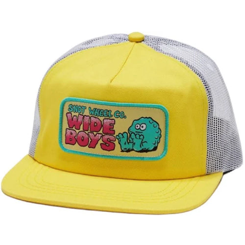 Snot Wheel Co. Wide Boy Trucker Hat - Yellow